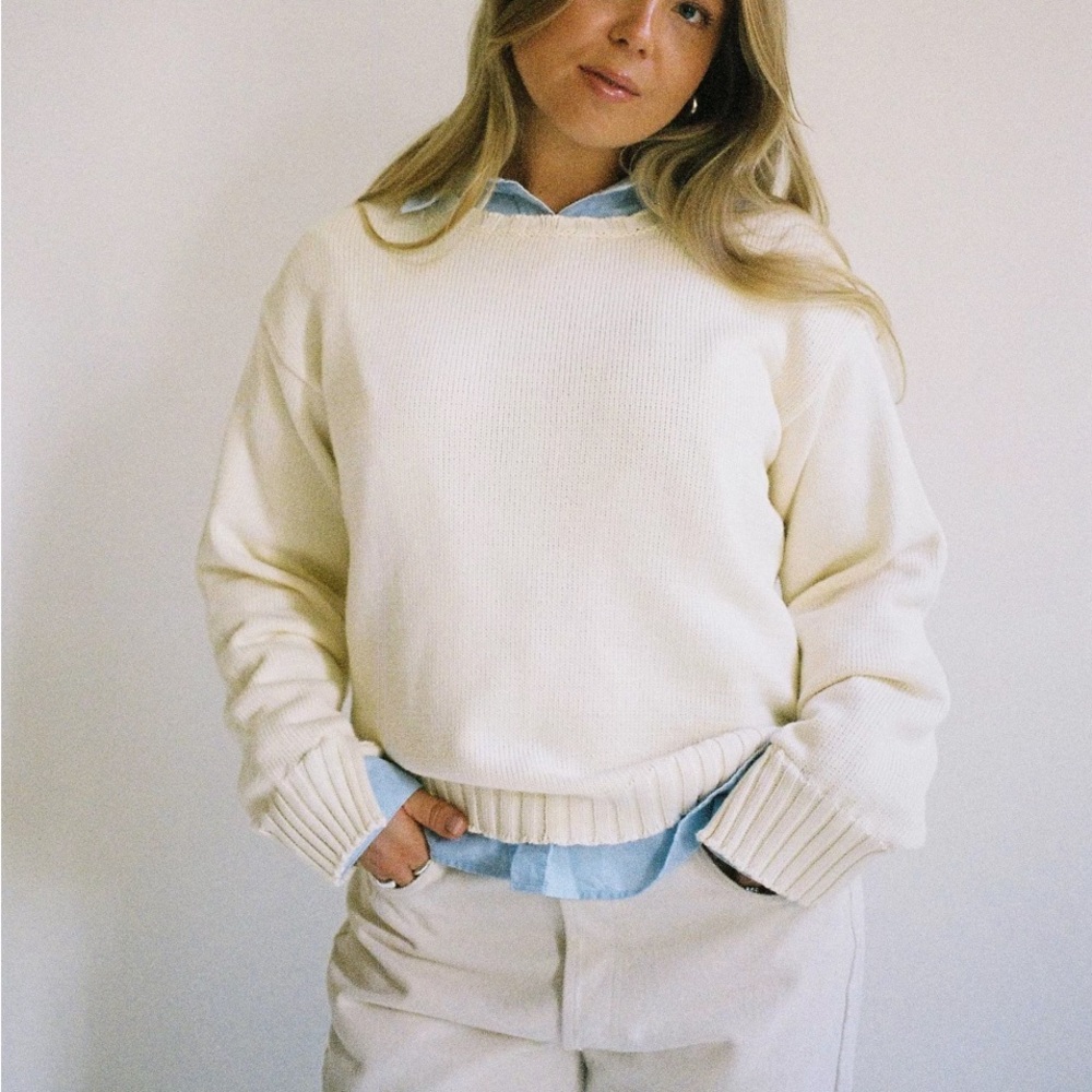 Djerf Avenue Cream Sweater